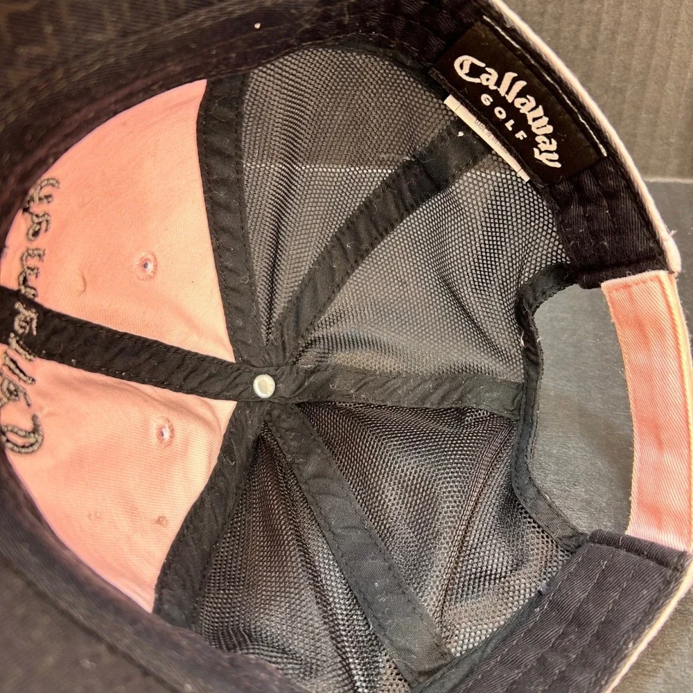 Rhinestone Chevron Womens Light Pink Callaway Golf Trucker Hat Adjustable OSFM